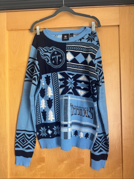 Nfl Apparel Other - Tennessee Titans Light Blue/Navy Crewneck Sweater